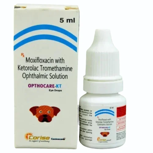 OPTHOCARE-KT Moxifloxacin with Ketorolac Tromethamine Ophthalmic Solution - Available in India