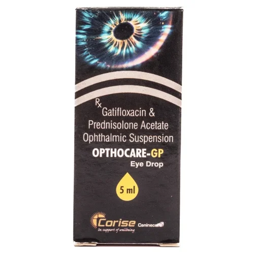 OPTHOCARE-GP Gatifloxacin & Prednisolone Acetate Ophthalmic Suspension - Available in India