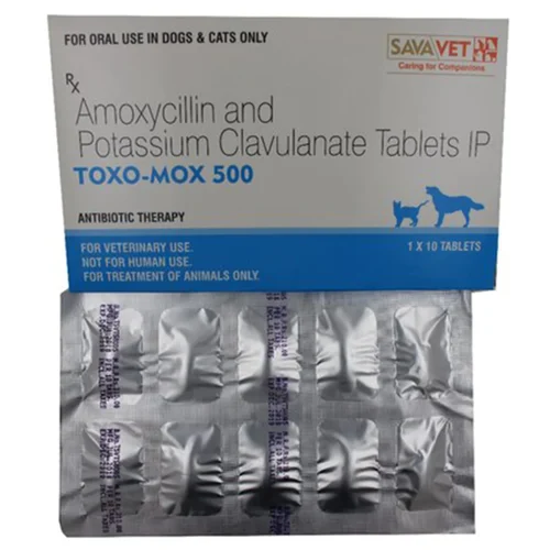 500 mg TOXO-MOX 500 Amoxycillin and Potassium Clavulanate IP Tablets - Available in India