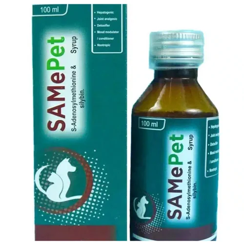 SAMePet S-Adenosylmethionine & Silybin Syrup - Available in India