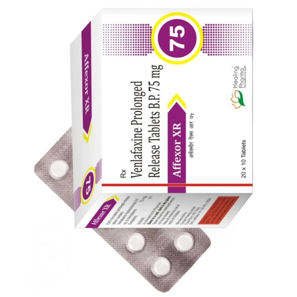75 mg Affexor XR Venlafaxine Prolonged Release B.P. Tablets - Available in India