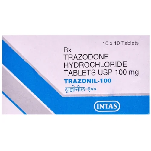 100 mg TRAZONIL-100 TRAZODONE HYDROCHLORIDE USP TABLETS - Available in India