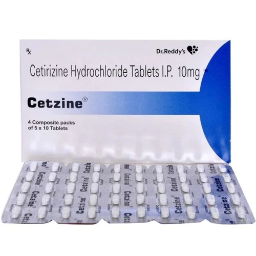 10 mg Cetzine Cetirizine Hydrochloride I.P. Tablets - Available in India