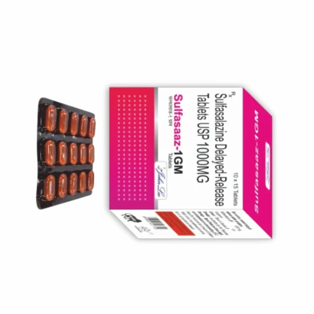 1000MG Sulfasaaaz-1GM Sulfasalazine Delayed-Release USP Tablets - Available in India