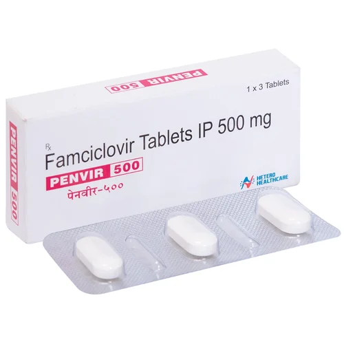 500 mg PENVIR 500 Famciclovir IP Tablets - Available in India