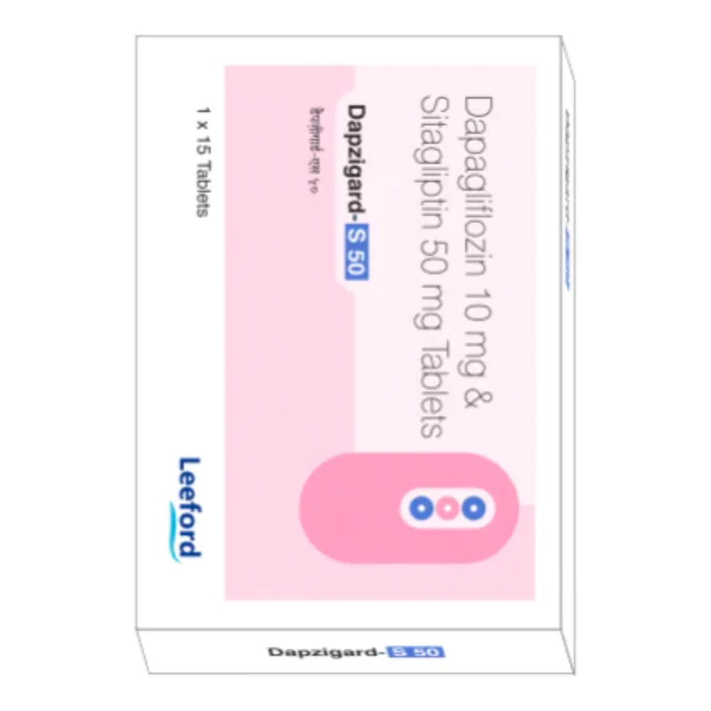 Dapzigard-s 50 Dapagliflozin 10 mg & Sitagliptin 50 mg Tablets - Available in India