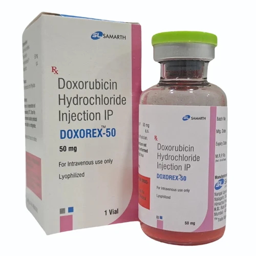 50 mg DOXOREX-50 Doxorubicin Hydrochloride IP Injection - Available in India
