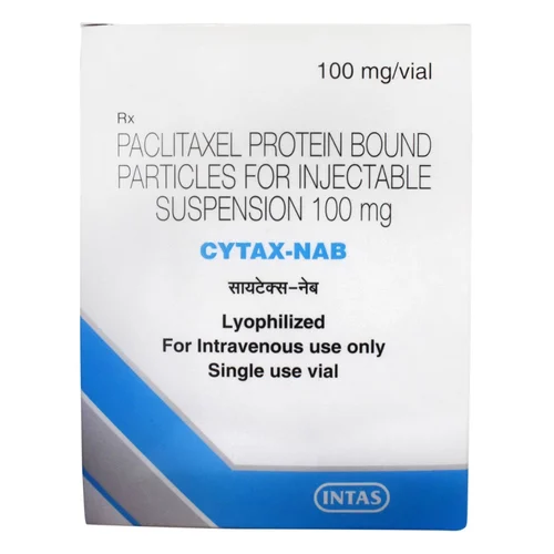 100 mg CYTAX-NAB PACLITAXEL PROTEIN BOUND PARTICLES FOR INJECTION SUSPENSION - Available in India