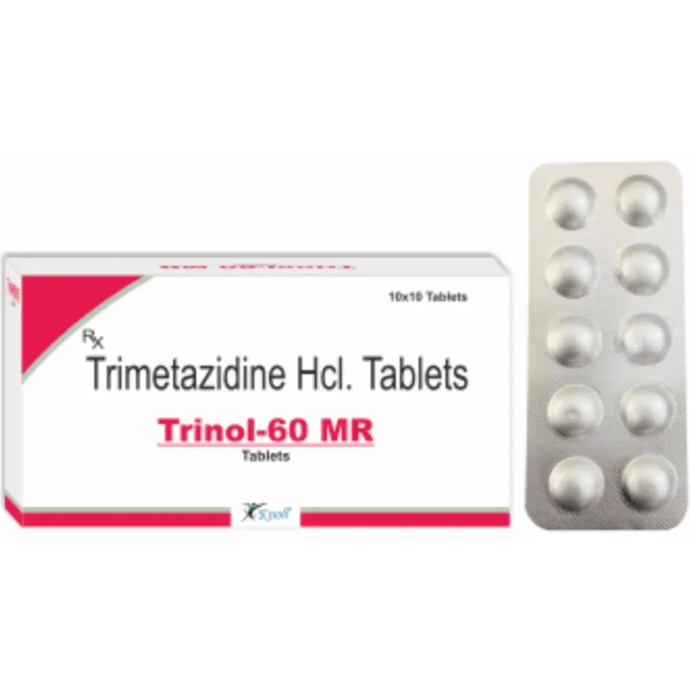 60 mg Trinol-60 MR Trimetazidine Hcl. Tablets - Available in India