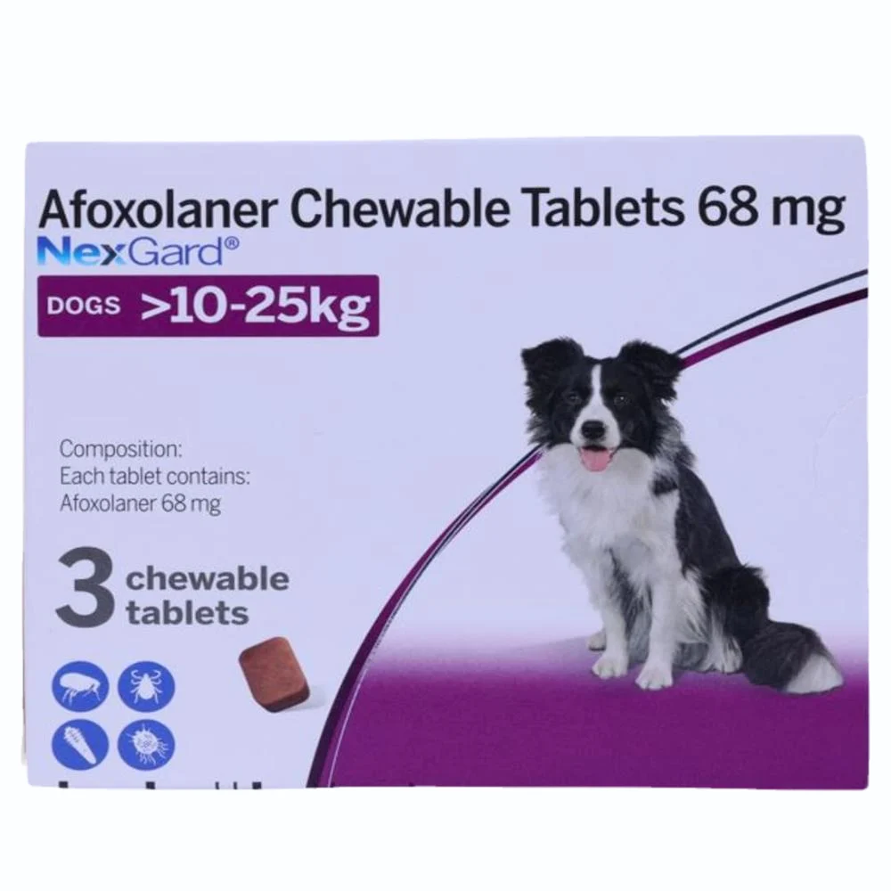68 mg NexGard Afoxolaner Chewable Tablets - Available in India