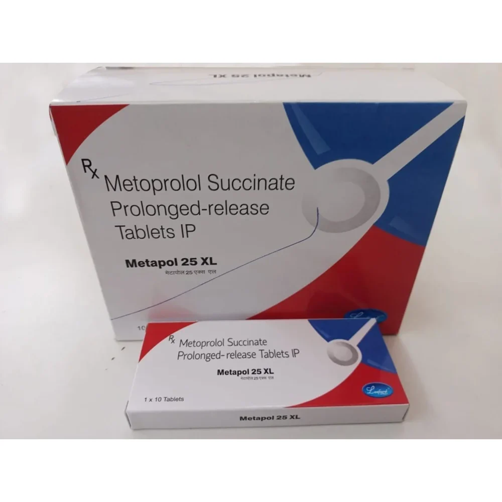 25 mg Metapol 25 XL Metoprolol Succinate Prolonged-release IP Tablets - Available in India