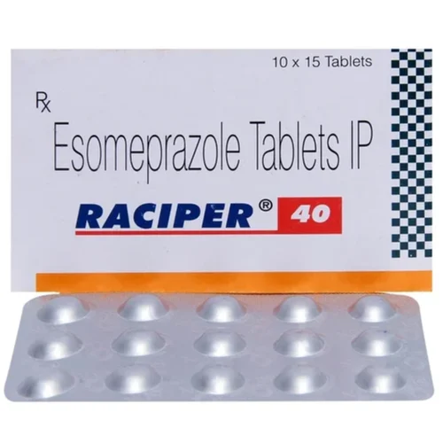 40 mg RACIPER 40 Esomeprazole IP Tablets - Available in India