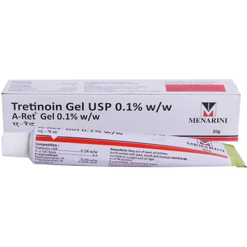 0.1% w/w A-Ret 0.1% w/w Tretinoin USP Gel - Available in India