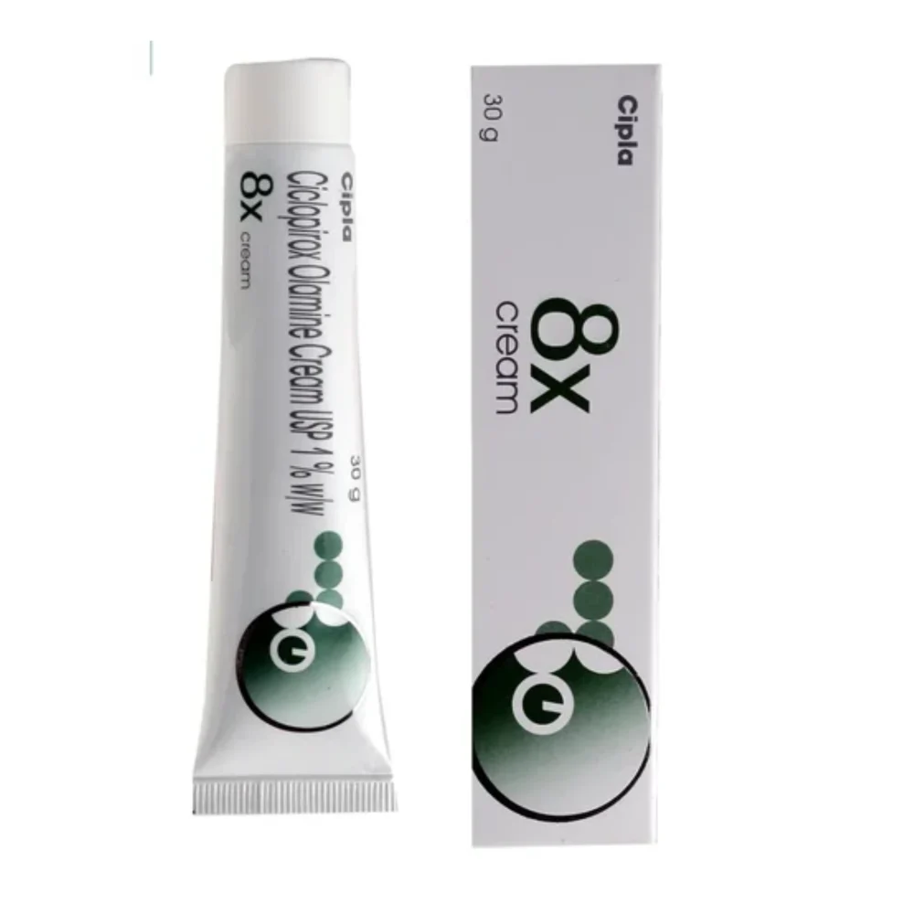 1% w/w 8x Ciclopirox Olamine USP Cream - Available in India