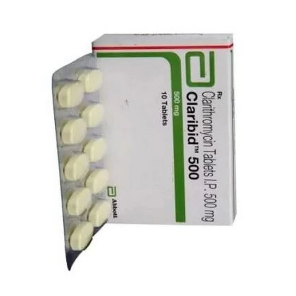 500 mg Claribid 500 Clarithromycin I.P. Tablets - India