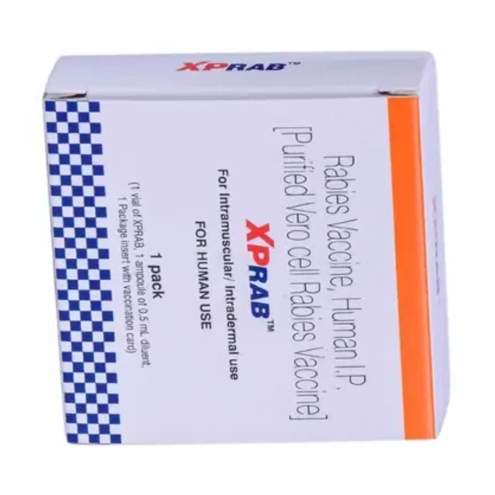 XPRAB Rabies Vaccine, Human I.P. Purified Vero cell Rabies Vaccine - Available in India