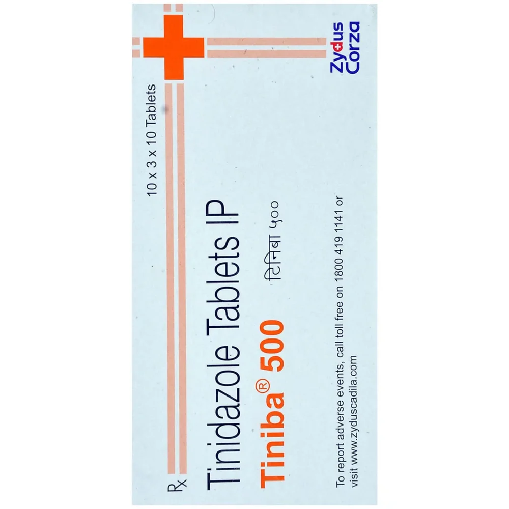 500 mg Tiniba 500 Tinidazole IP Tablets - Available in India