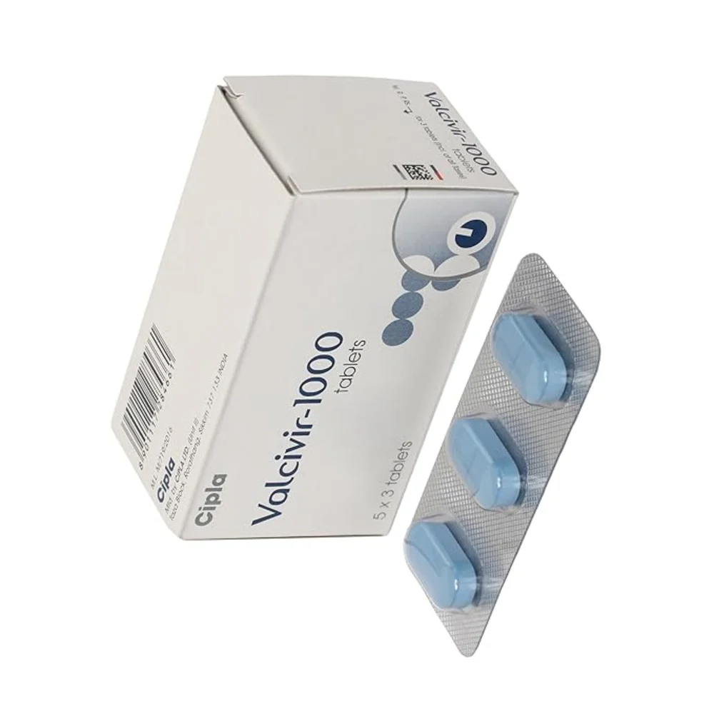 1000 mg Valcivir-1000 Valacyclovir Tablets - Available in India