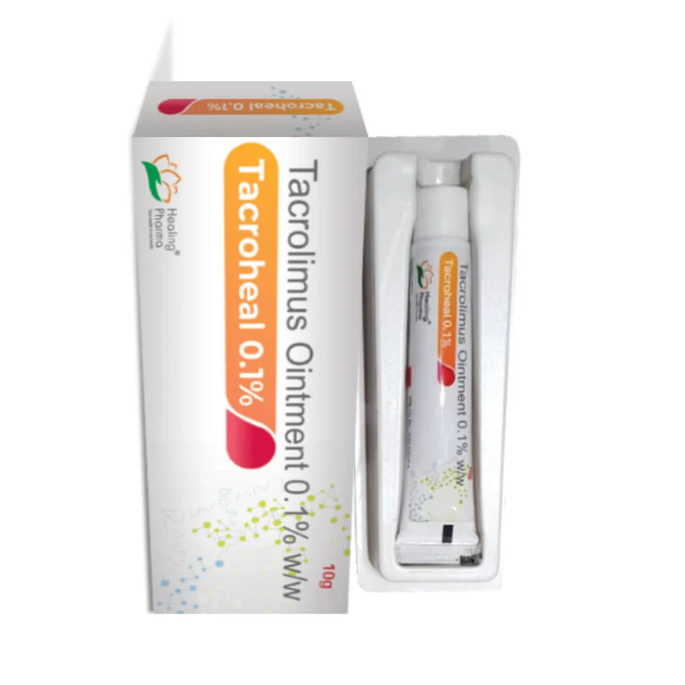 0.1% w/w Tacroheal 0.1% Tacrolimus Ointment - Available in India