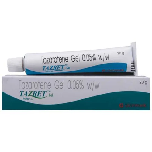 0.05% w/w TAZRET Tozarotene Gel - Available in India