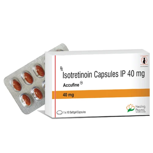 40 mg Accufine Isotretinoin IP Capsules - Available in India