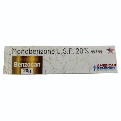 20% w/w Benzocan Monobenzone U.S.P. Cream - Available in India