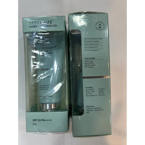 Seekcaus Hydra Sunscreen Gel SPF 50 PA++++ - Available in India