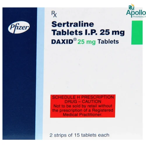 25 mg DAXID Sertraline I.P. Tablets - Available in India