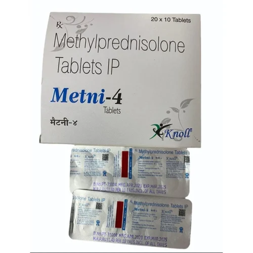 4 mg Metni-4 Methylprednisolone IP Tablets - Available in India
