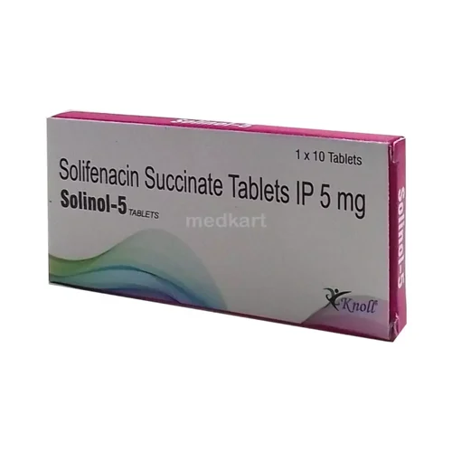 5 mg Solinol-5 Solifenacin Succinate IP Tablets - Available in India