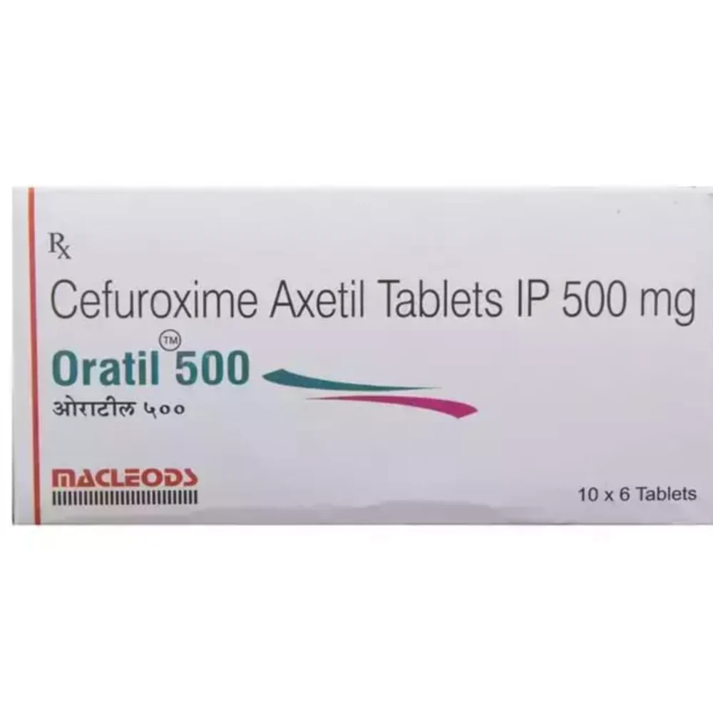 500 mg Oratil 500 Cefuroxime Axetil IP Tablets - Available in India