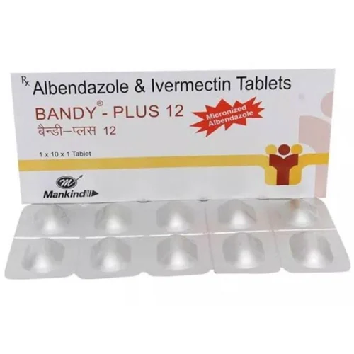 12 mg BANNDY - PLUS 12 Albendazole & Ivermectin Tablets - Available in India