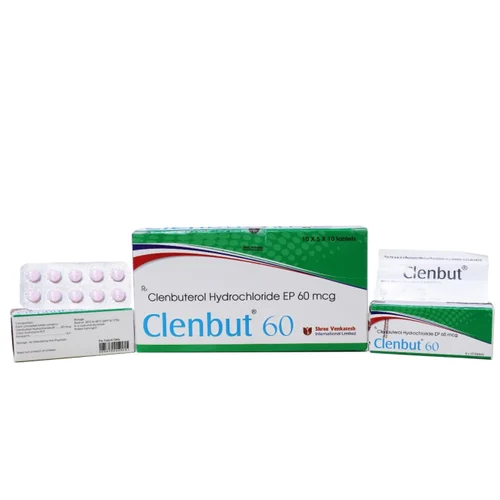 60 mcg Clenbut 60 Clenbuterol Hydrochloride EP Tablets - Available in India