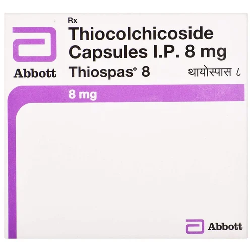 8 mg Thiospas 8 Thiocolchicoside I.P. Capsules - Available in India