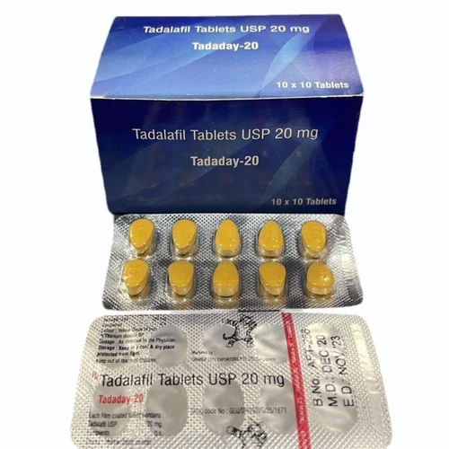 20 mg Tadaday-20 Tadalafil USP Tablets - Available in India