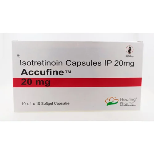 20 mg Accufine Isotretinoin IP Capsules - Available in India