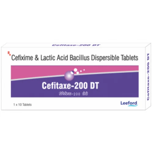 200 mg Cefitaxe-200 DT Cefixime & Lactic Acid Bacillus Dispersible Tablets - Available in India