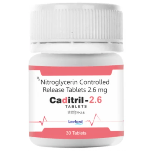 2.6 mg Caditril-2.6 Nitroglycerin Controlled Release Tablets - Available in India