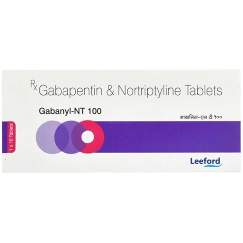 100 mg Gabanyl-NT 100 Gabapentin & Nortriptyline Tablets - Available in India
