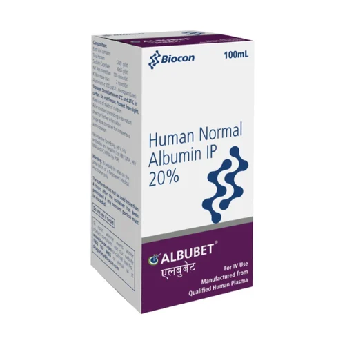 20% ALBUBET Human Normal Albumin IP Injection - Available in India