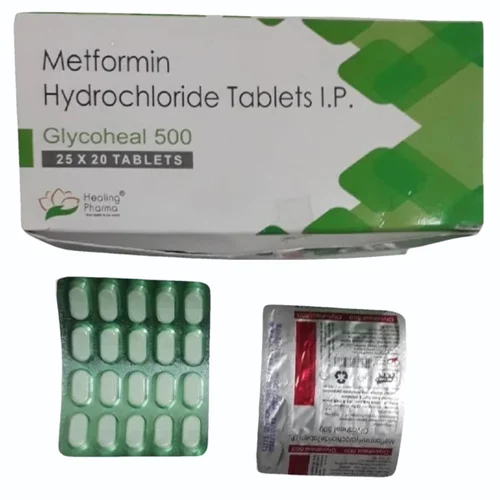 500 mg Glycooheal 500 Metformin Hydrochloride I.P. Tablets - Available in India