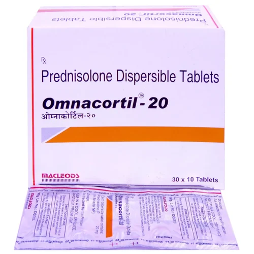 20 mg Omnacortil-20 Prednisolone Dispersible Tablets - Available in India
