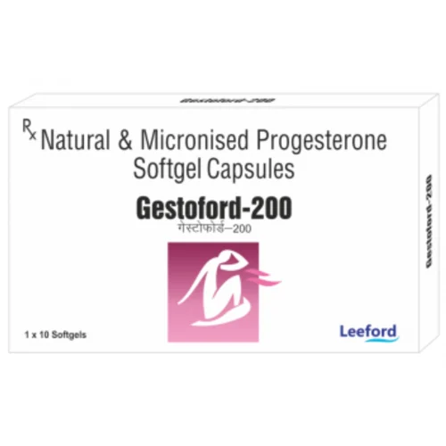 200 mg Gestoford-200 Natural & Micronised Progesterone Softgel Capsules - Available in India