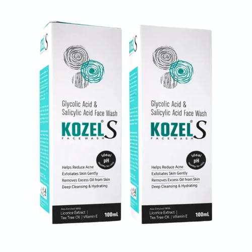 KOZEL S Glycolic Acid & Salicylic Acid Face Wash - Available in India