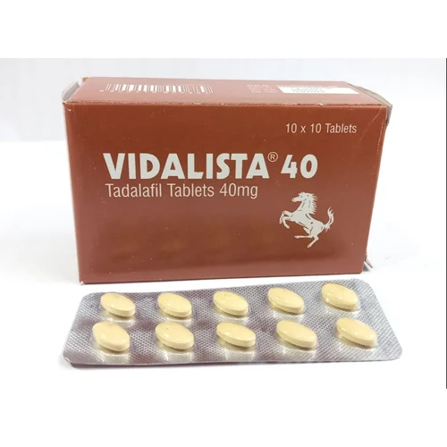 40 mg VIDALISTA 40 Tadalafil Tablets - Available in India