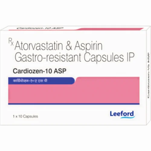 Cardiozen-10 ASP Atorvastatin & Aspirin Gastro-resistant IP Capsules - Available in India