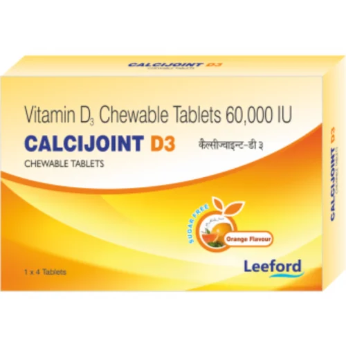 CALCIJOINT D3 Vitamin D2 Chewable Tablets - Available in India