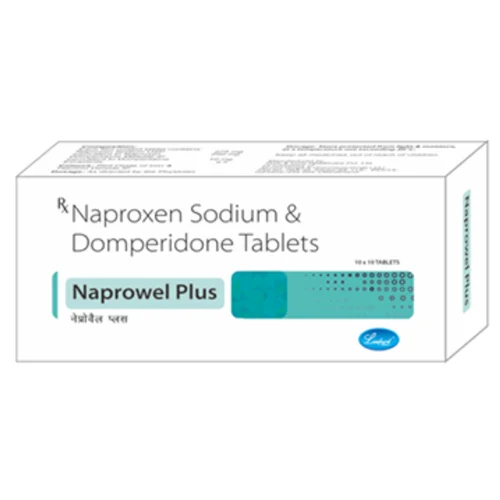 Naprowel Plus Naproxen Sodium & Domperidone Tablets - Available in India