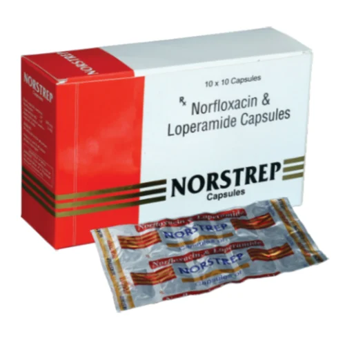 NORSTREP Norfloxacin & Loperamide Capsules - Available in India