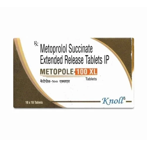 100 mg METOPOLE-100 XL Metoprolol Succinate Extended Release IP Tablets - Available in India